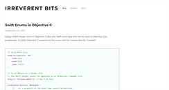 Desktop Screenshot of irreverentbits.com